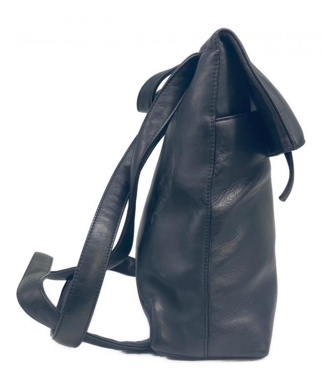 中古・古着通販】CHANEL (シャネル) レザーリュック ブラック