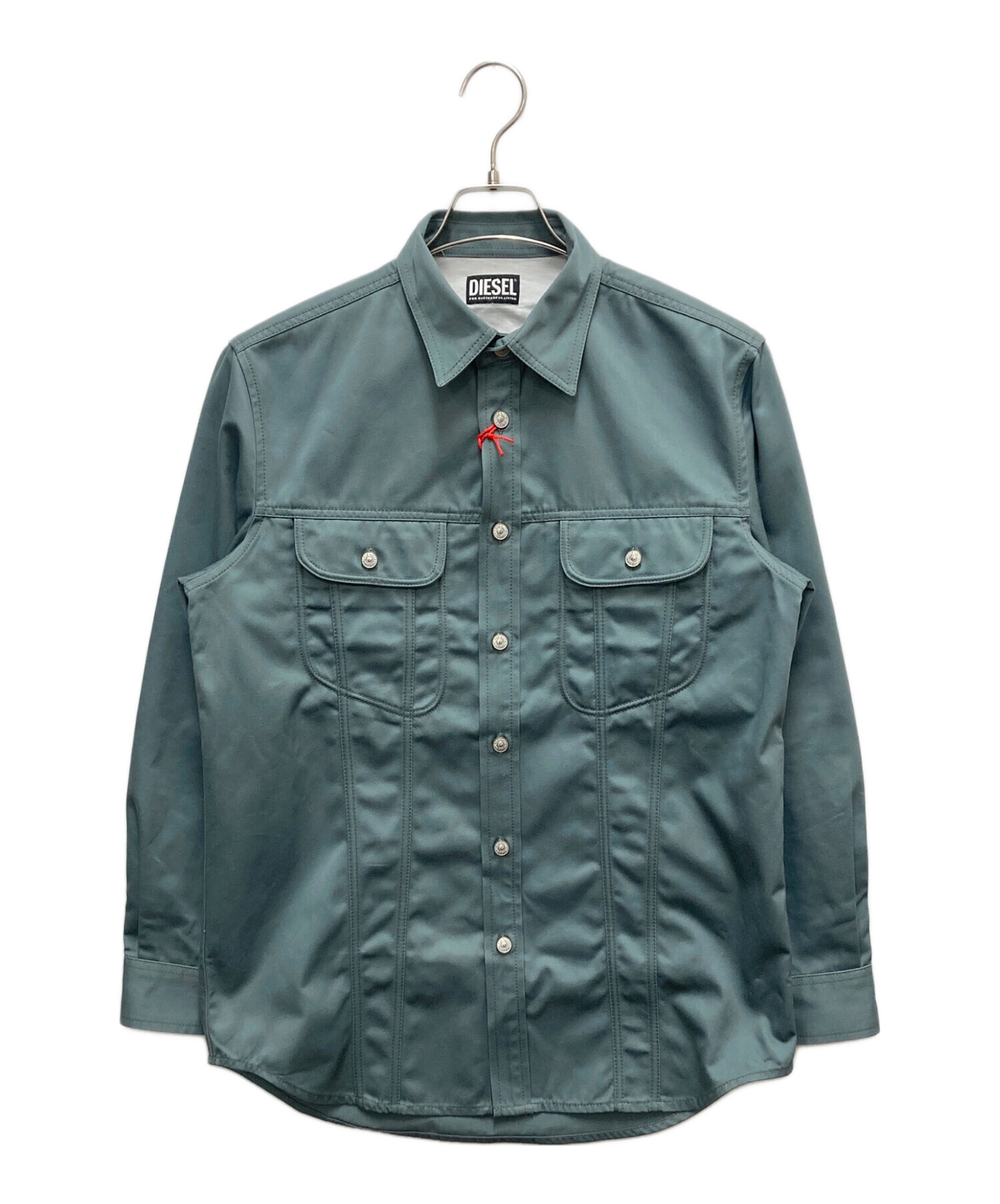 中古・古着通販】DIESEL (ディーゼル) シャツジャケット グリーン 