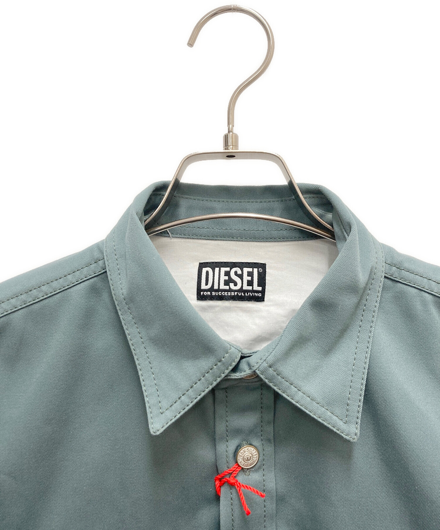 中古・古着通販】DIESEL (ディーゼル) シャツジャケット グリーン 