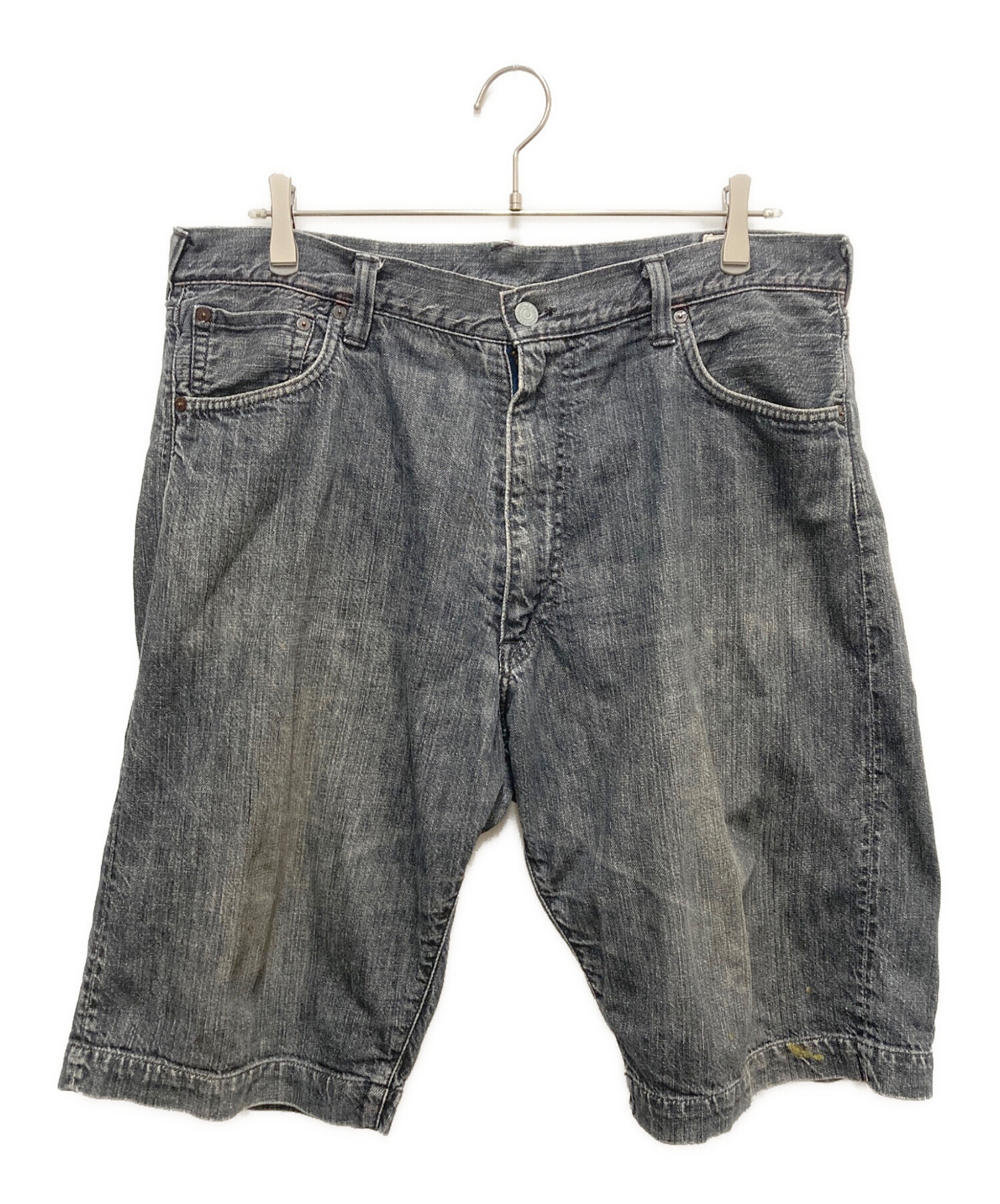 中古・古着通販】EVISU (エヴィス) ハーフパンツ グレー サイズ:SIZE