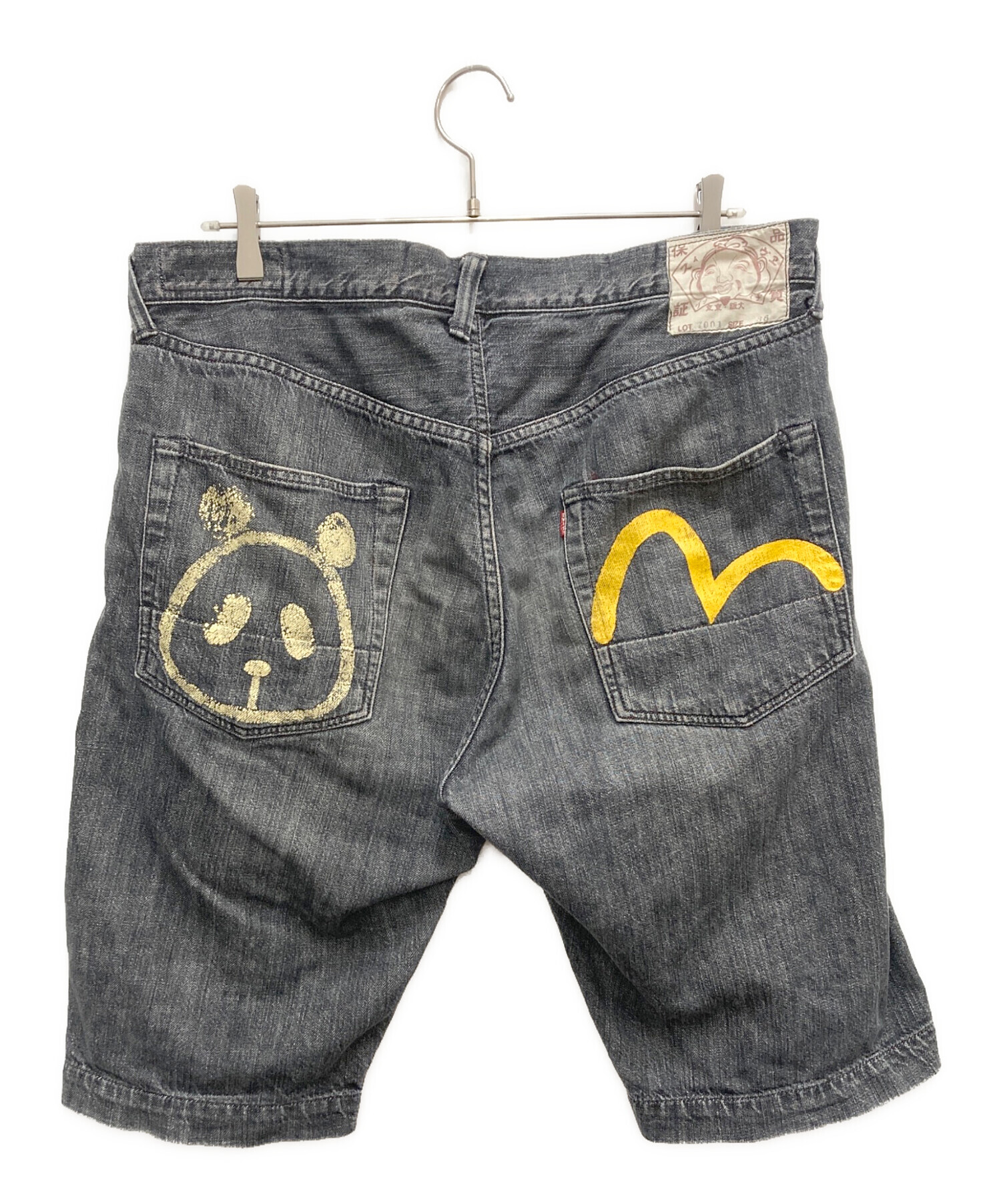 中古・古着通販】EVISU (エヴィス) ハーフパンツ グレー サイズ:SIZE