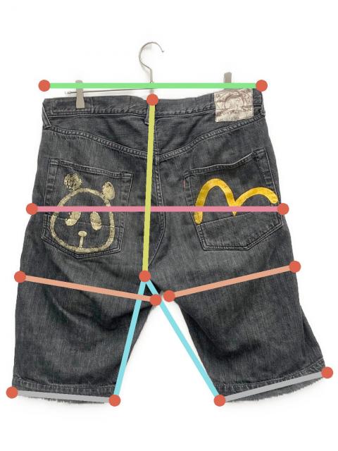 中古・古着通販】EVISU (エヴィス) ハーフパンツ グレー サイズ:SIZE