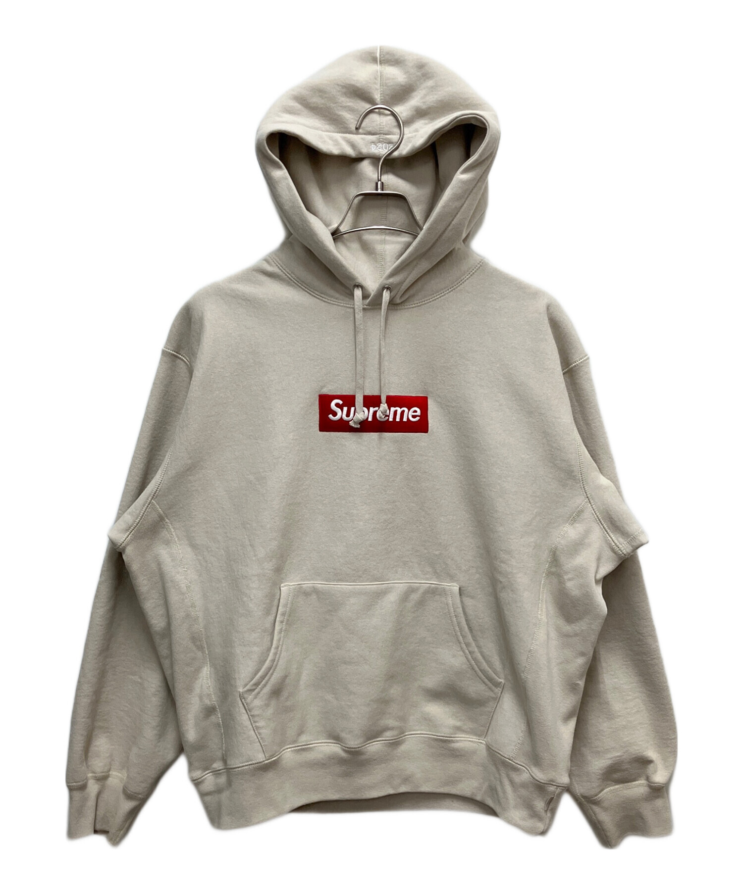 【美品】Supreme　シュプリーム ベージュ フード付きパーカー L　カナダ製 中古・古着通販】SUPREME (シュプリーム) プルオーバーパーカー
