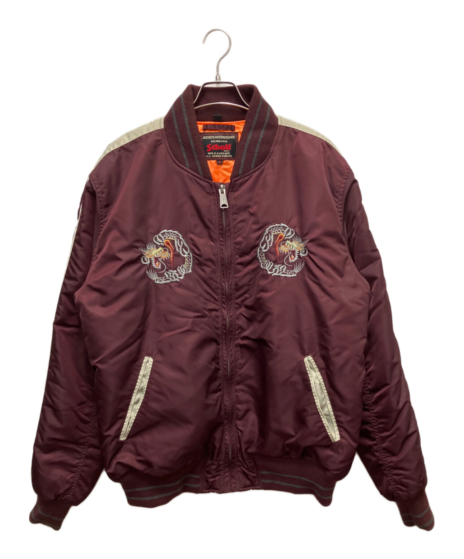 中古・古着通販】Schott (ショット) ナイロンジャケット パープル 