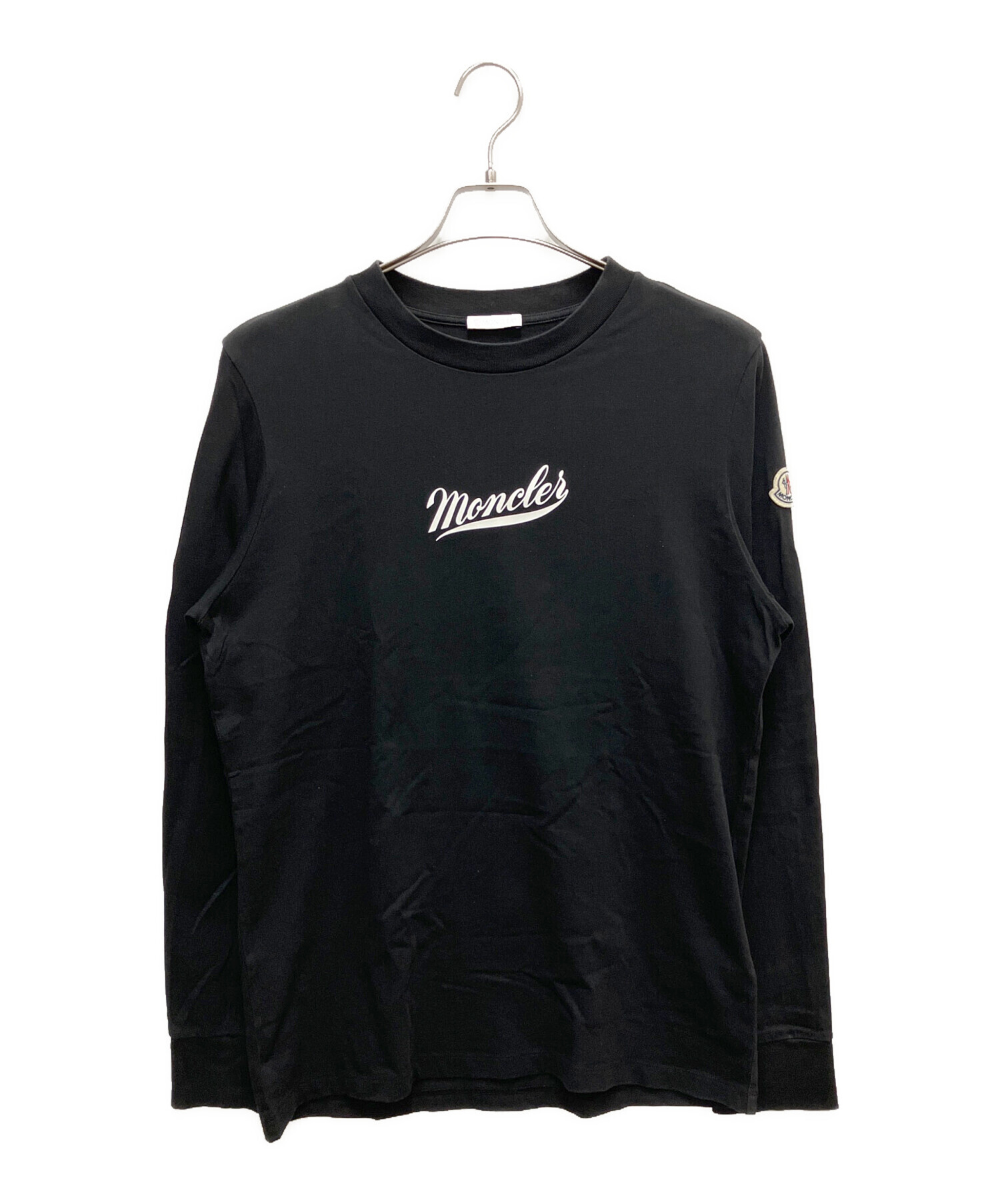 MONCLER 長袖カットソー 黒 中古・古着通販】MONCLER (モンクレール) 長袖カットソー ブラック