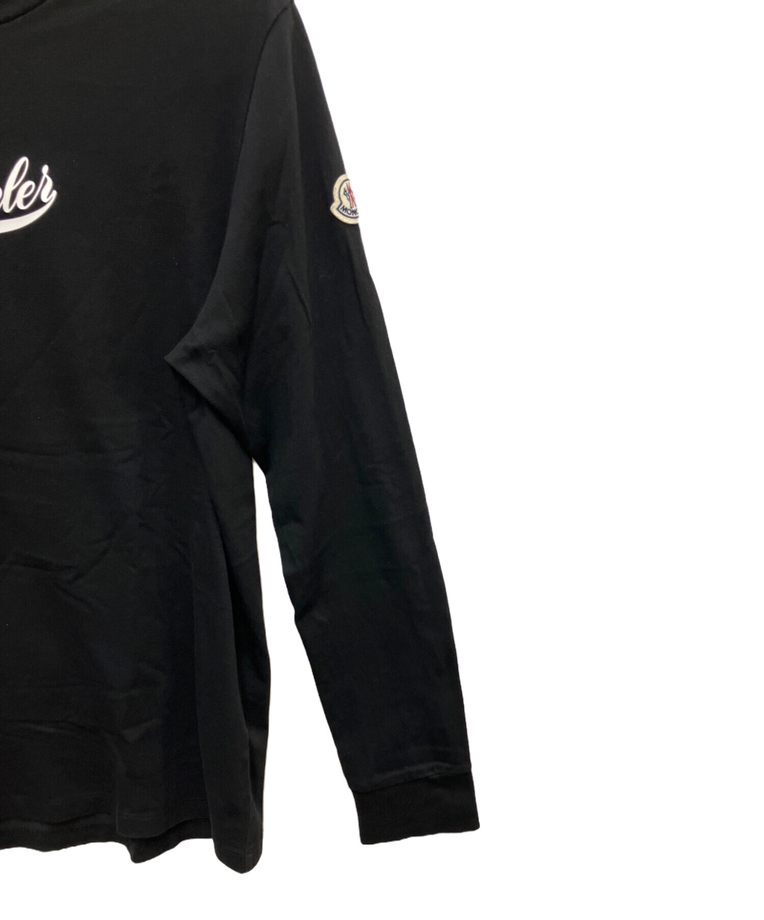 MONCLER 長袖カットソー 黒 中古・古着通販】MONCLER (モンクレール) 長袖カットソー ブラック