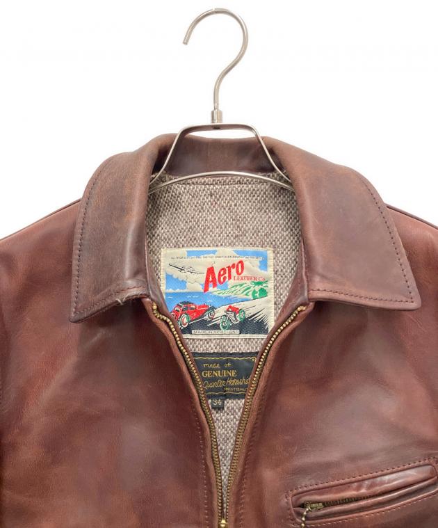 AERO LEATHER ブラウンレザージャケット AERO LEATHER(エアロレザー) / レザージャケット・ブルゾン/36/レザー