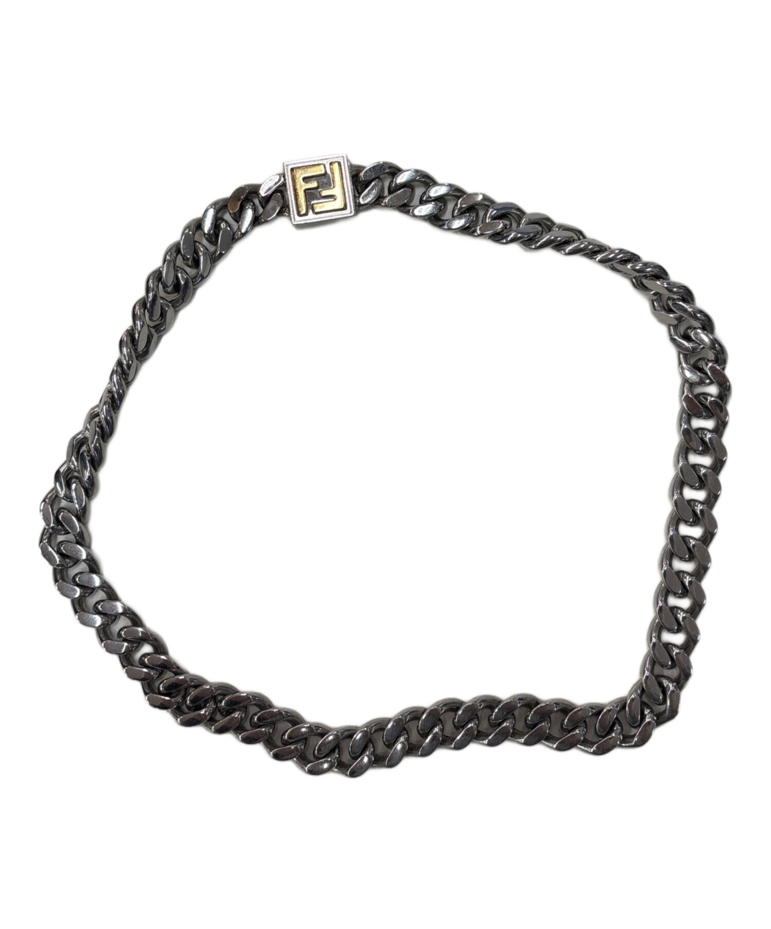 中古・古着通販】FENDI (フェンディ) FFロゴチェーンネックレス