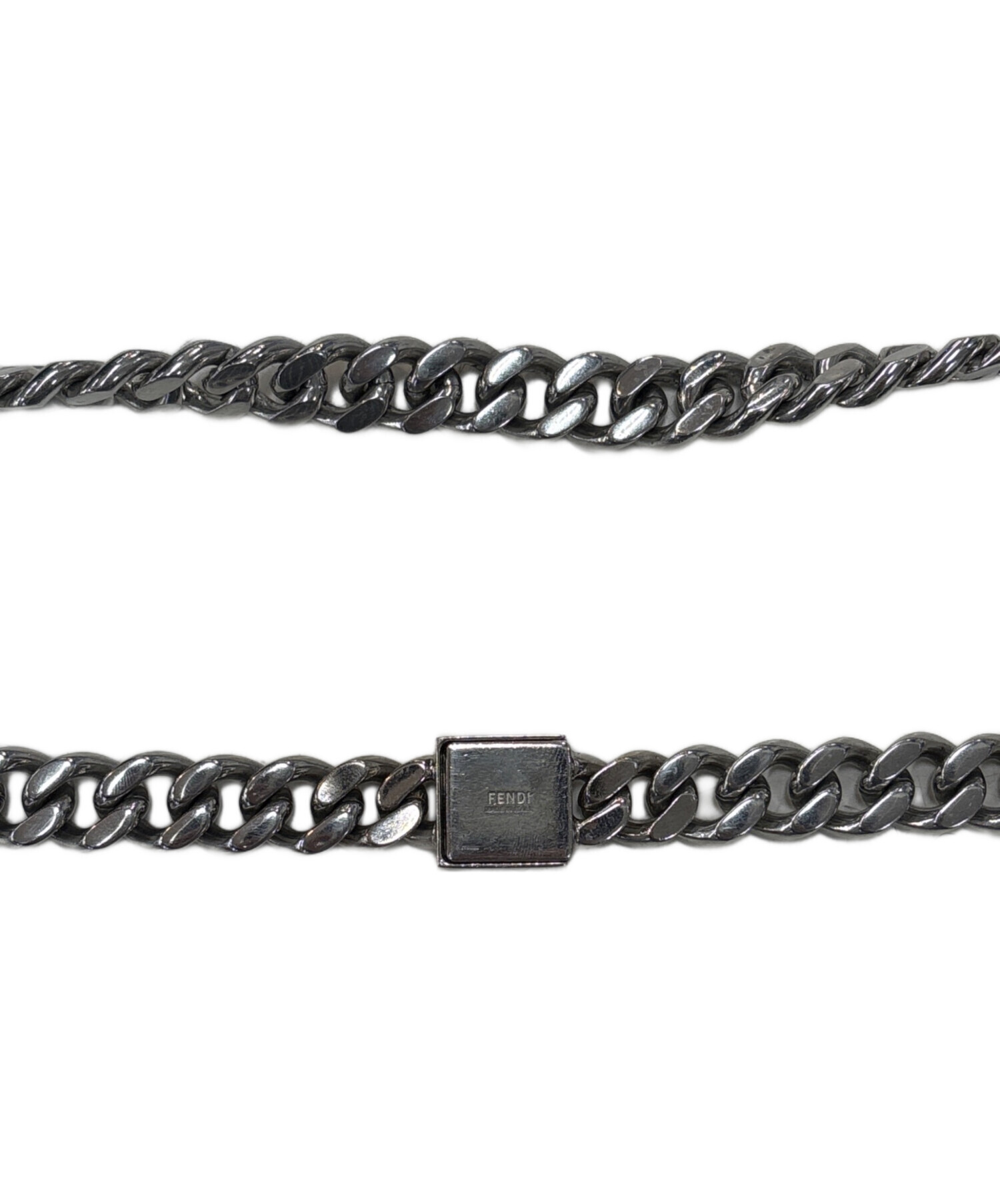 中古・古着通販】FENDI (フェンディ) FFロゴチェーンネックレス