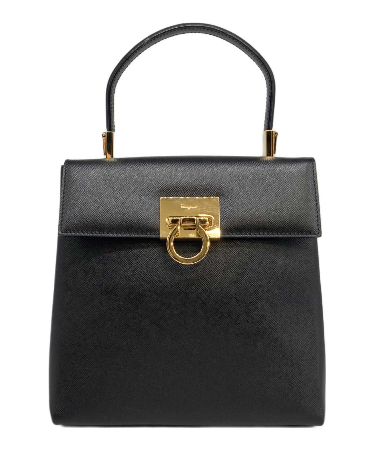 本物 サルヴァトーレ フェラガモ Salvatore Ferragamo 2WAY チェーン ショルダーバッグ ハンドバッグ サテン ライトグリーン バッグ 中古 サルヴァトーレフェラガモ 2wayハンドバッグ チェーンショルダーバッグ