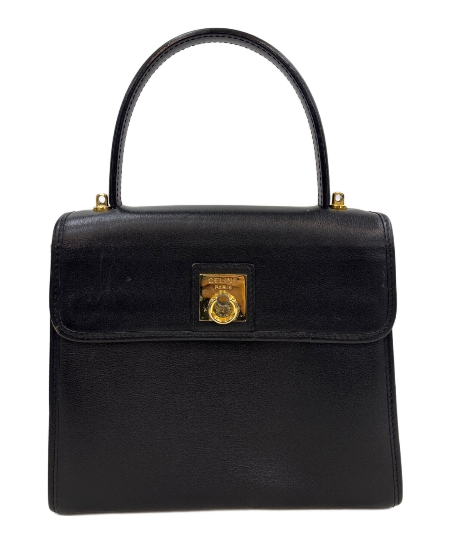 CELINE セリーヌ ショルダーバッグ  黒 【古着】【中古】【送料無料】 中古・古着通販】CELINE (セリーヌ) ショルダーバッグ ブラック
