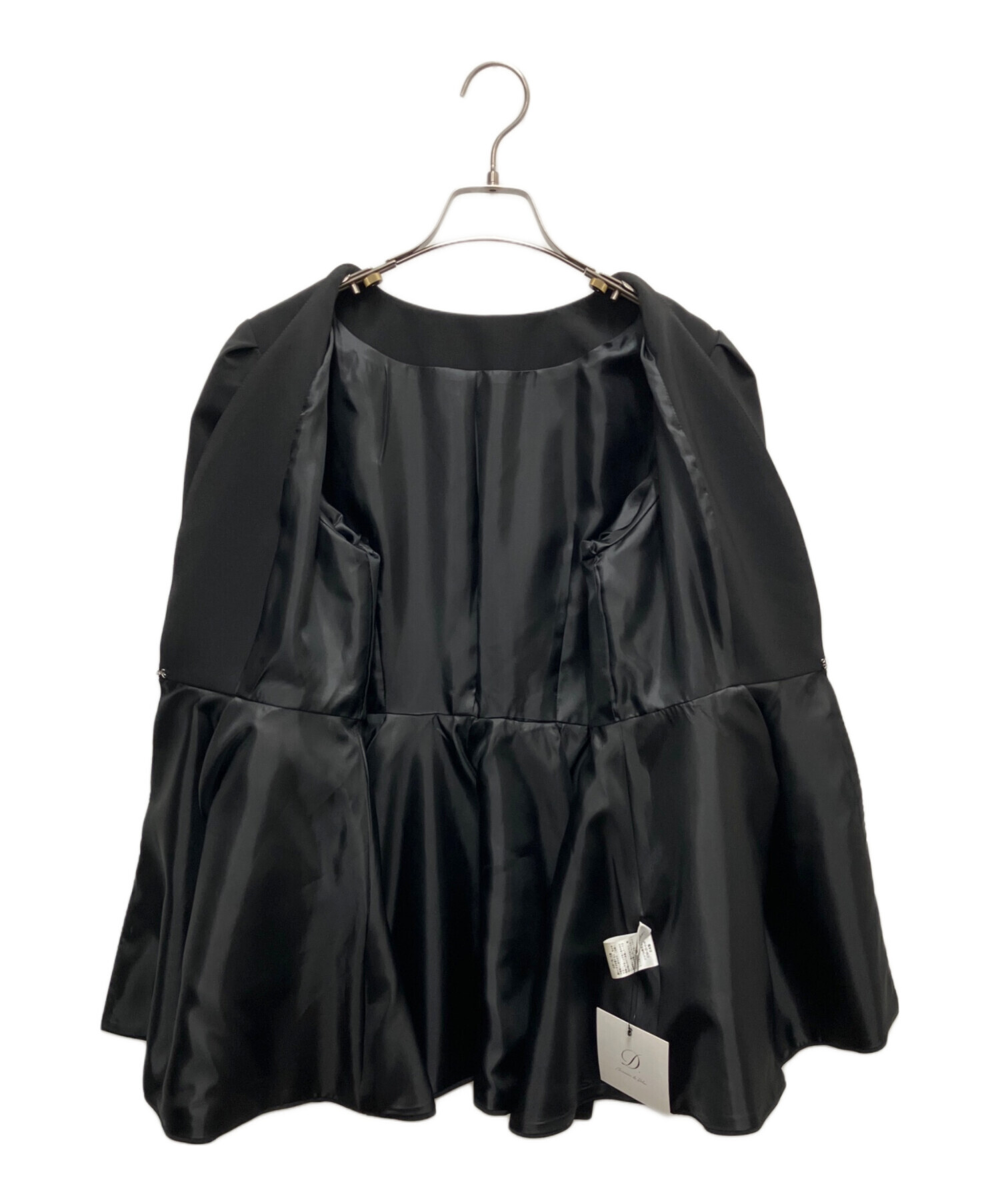 美品 maison de Dolce メゾンドドルチェ フレアブラウス mdbi31278bks サイズS ブラック レディース 古着 中古 USED 美品 maison de Dolce メゾンドドルチェ フレアブラウス mdbi31278bks