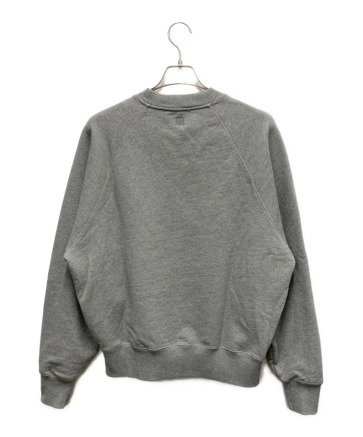 【週末限定】ami グレー クルーネック トレーナー 中古・古着通販】ami (アミ) クルーネックスウェット ホワイト サイズ