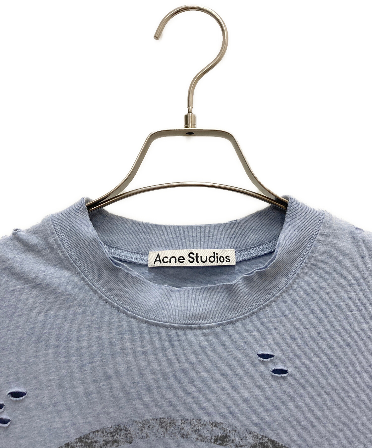 o*f様 Acne Studios アクネ ダメージ ボロ Tシャツ サークルロ 中古・古着通販】Acne studios (アクネ ストゥディオズ) ダメージロゴT