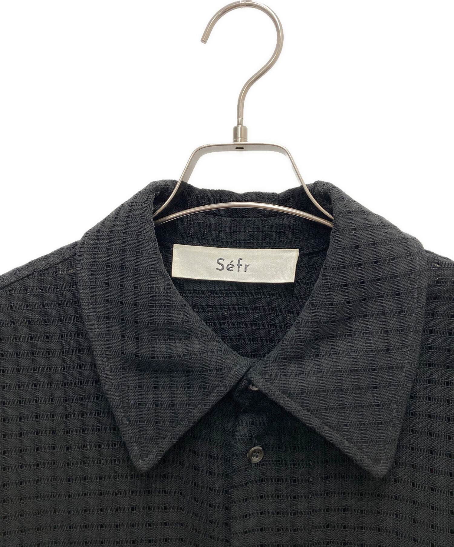 中古・古着通販】Sefr (セファ) 長袖シャツ ブラック サイズ:SIZE S