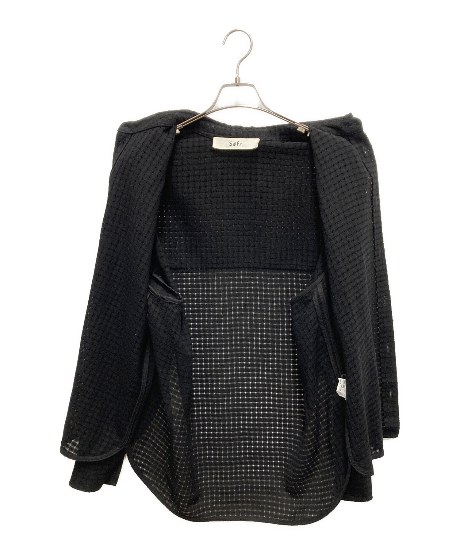 中古・古着通販】Sefr (セファ) 長袖シャツ ブラック サイズ:SIZE S