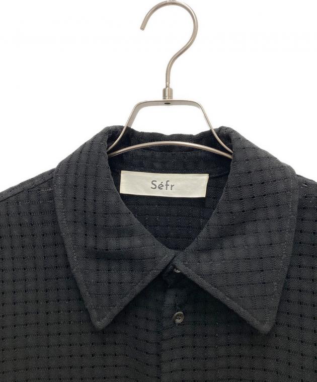 中古・古着通販】Sefr (セファ) 長袖シャツ ブラック サイズ:SIZE S