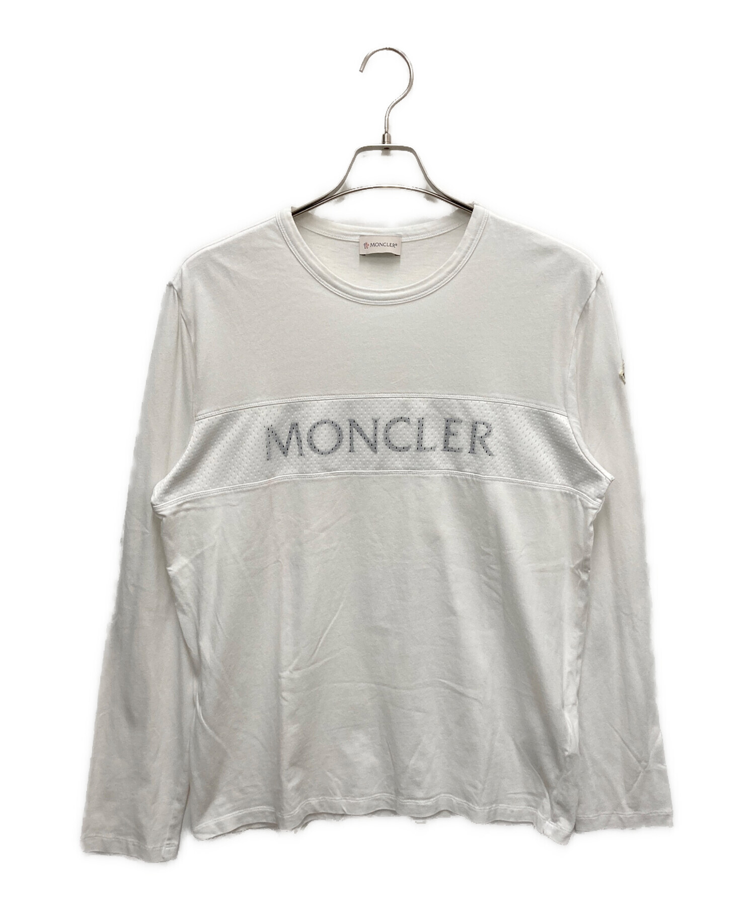 中古・古着通販】MONCLER (モンクレール) 長袖カットソー ホワイト