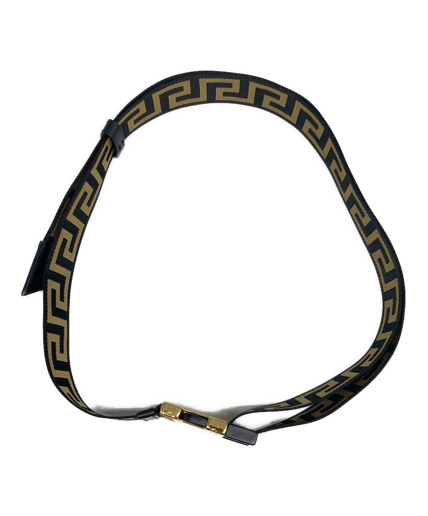 中古・古着通販】VERSACE (ヴェルサーチェ) ベルト ゴールド×ブラック
