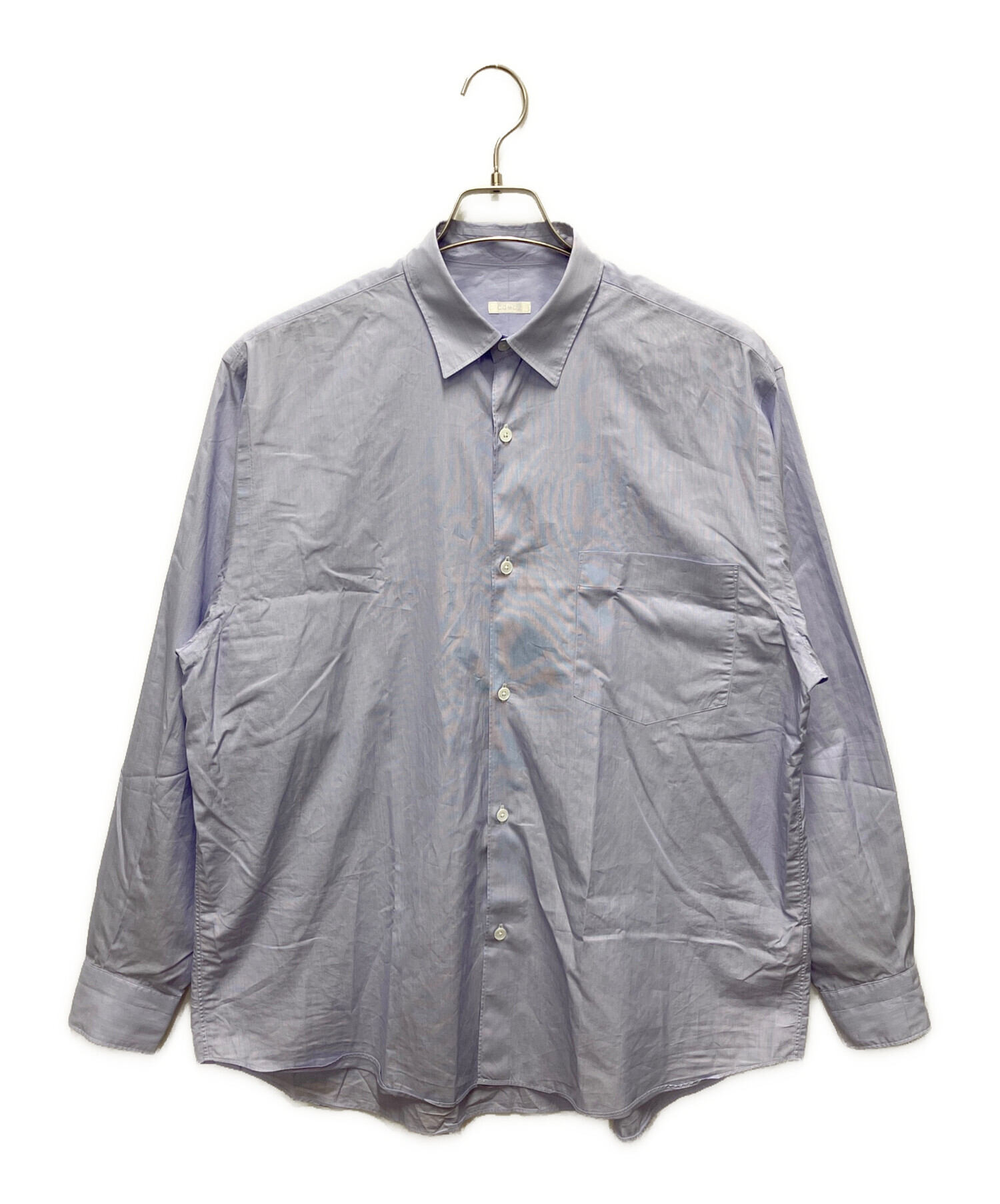 中古・古着通販】COMOLI (コモリ) ポプリンシャツ ブルー サイズ:SIZE