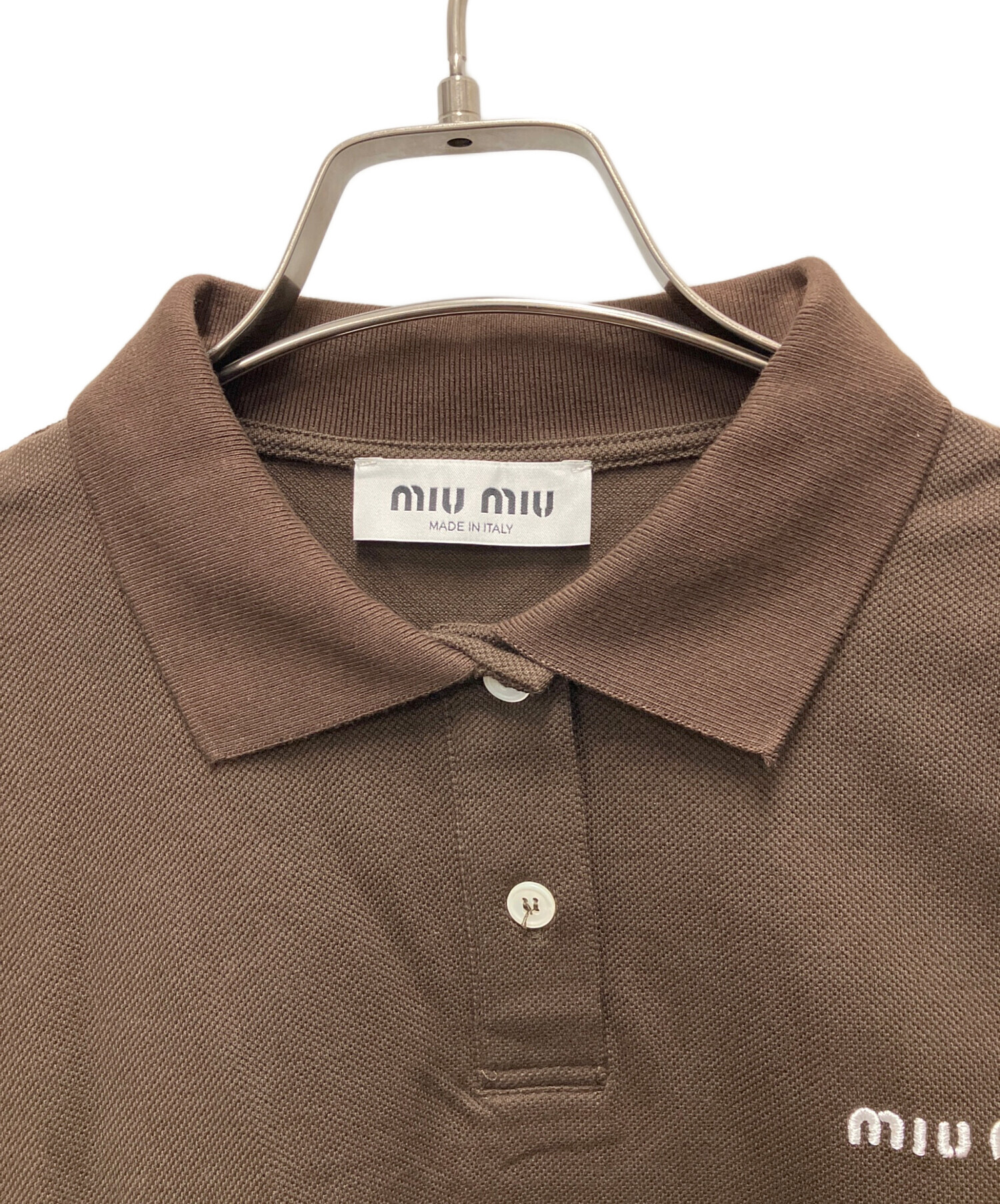 中古・古着通販】MIU MIU (ミュウミュウ) 長袖カットソー ブラウン