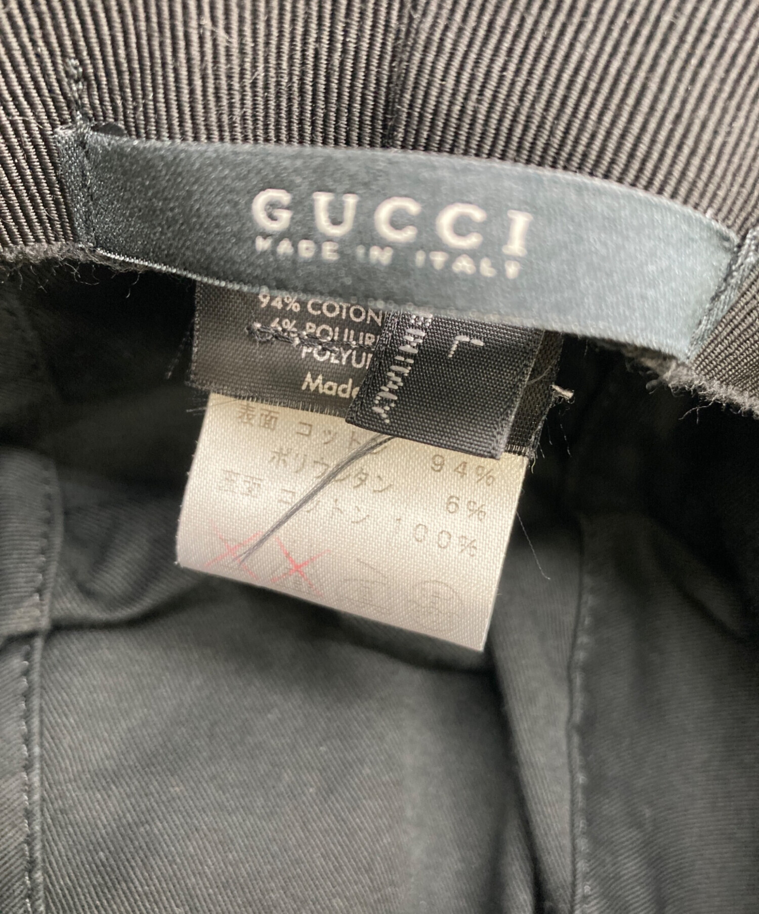 中古・古着通販】GUCCI (グッチ) バケットハット ブラック｜ブランド