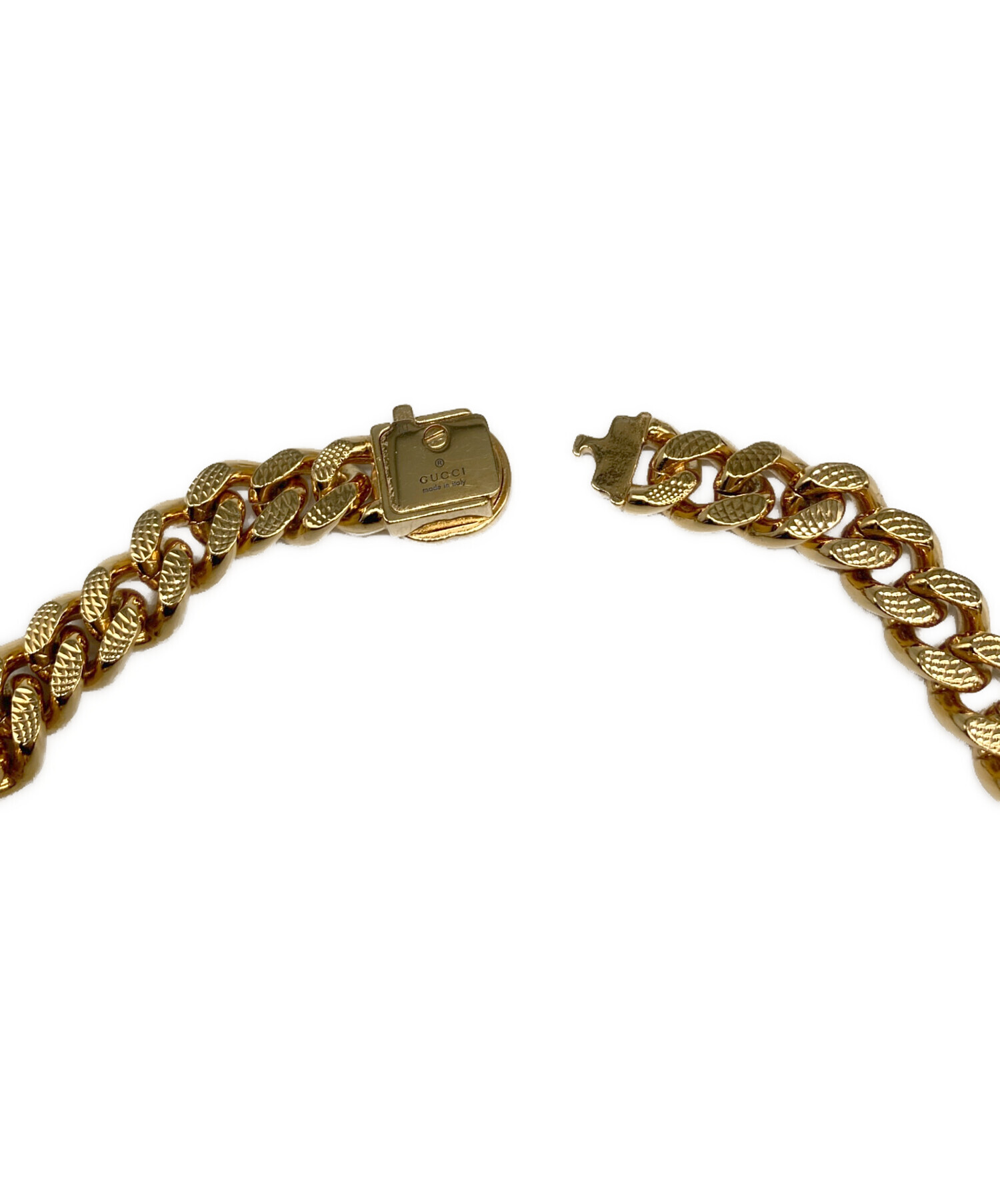 GUCCI ゴールド ネックレス 未使用 中古・古着通販】GUCCI (グッチ) ネックレス インターロッキング