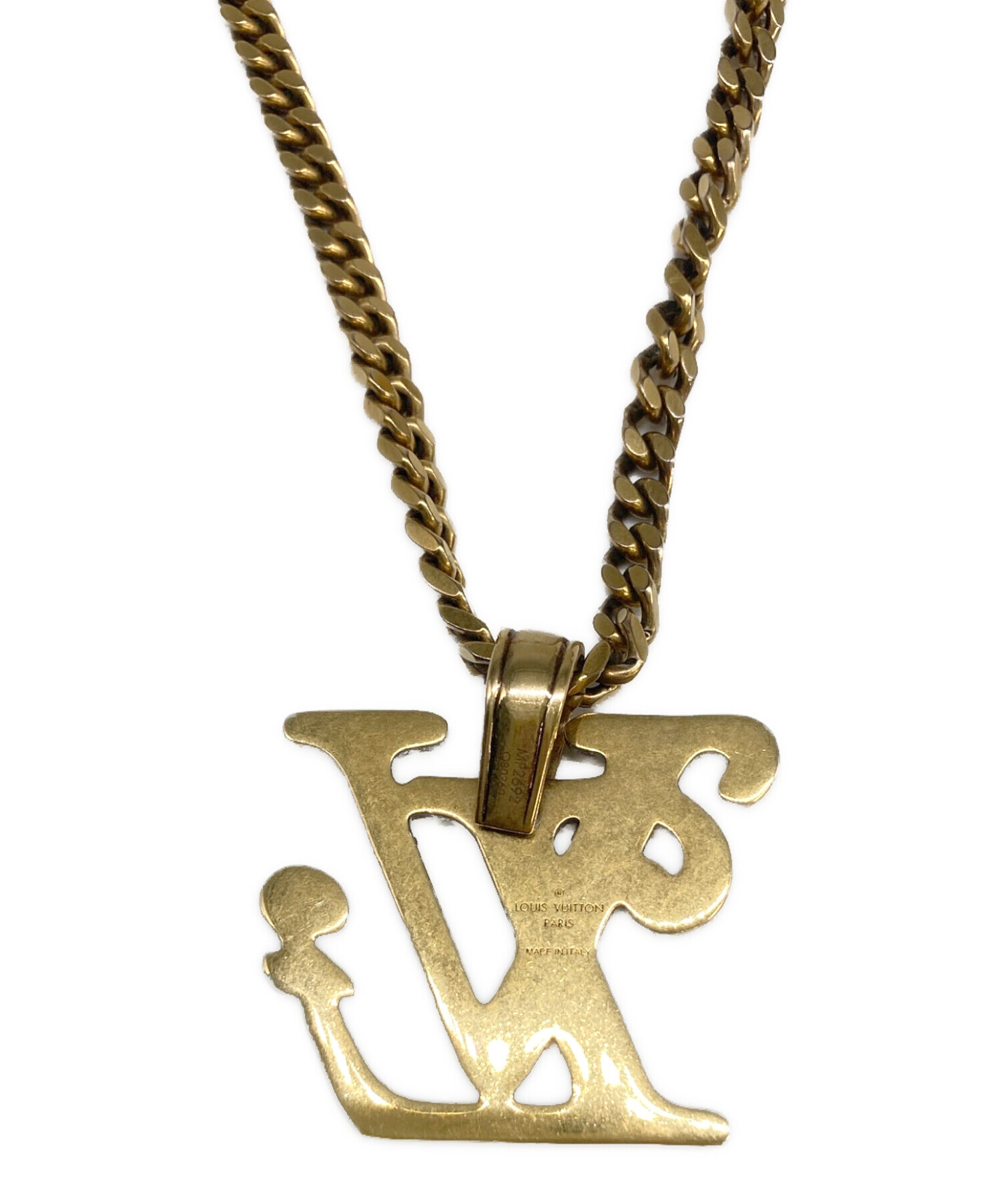 最終値下げ　LOUIS VUITTON コリエ スクエアードLV NIGO 中古・古着通販】LOUIS VUITTON (ルイ ヴィトン) NIGO (二ゴー) コリエ