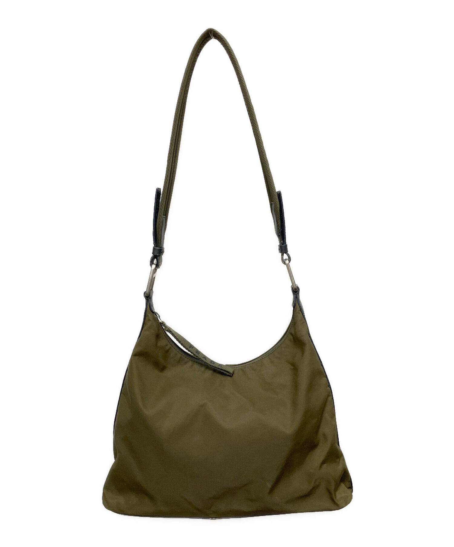 PRADA ヴィンテージ　ウエストポーチ　グリーン 中古・古着通販】PRADA (プラダ) ワンショルダーバッグ グリーン