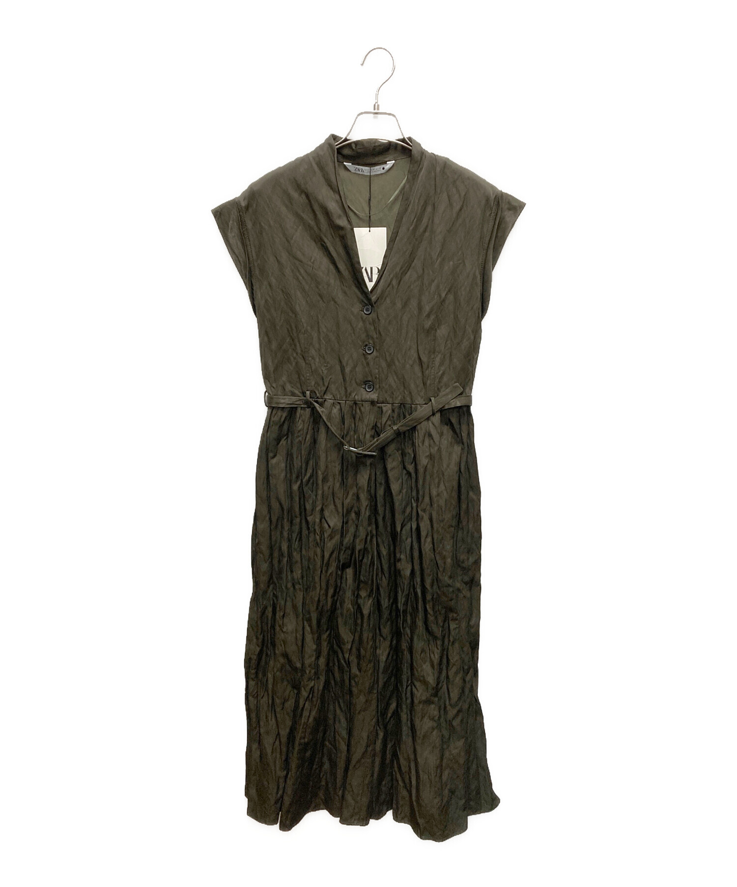中古・古着通販】ZARA (ザラ) ノースリーブ・キャミソールワンピース 