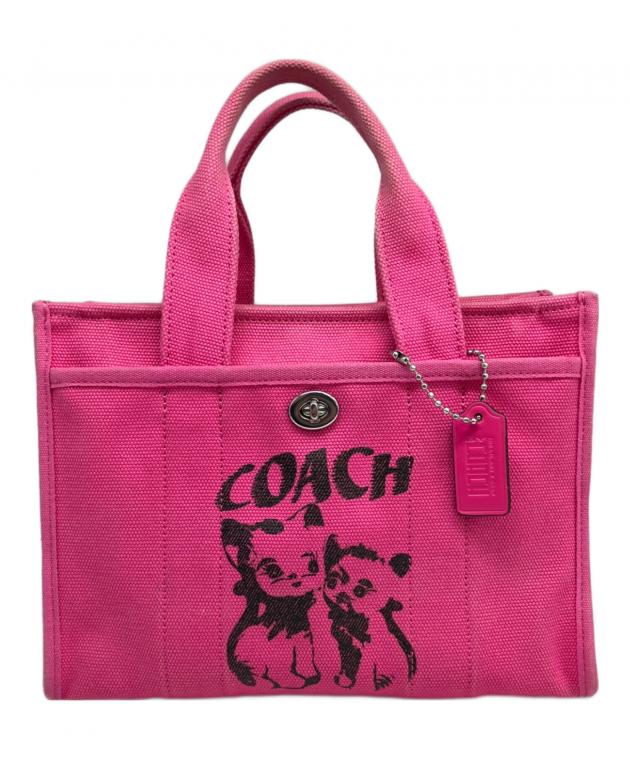 中古・古着通販】COACH (コーチ) トートバッグ ショッキングピンク