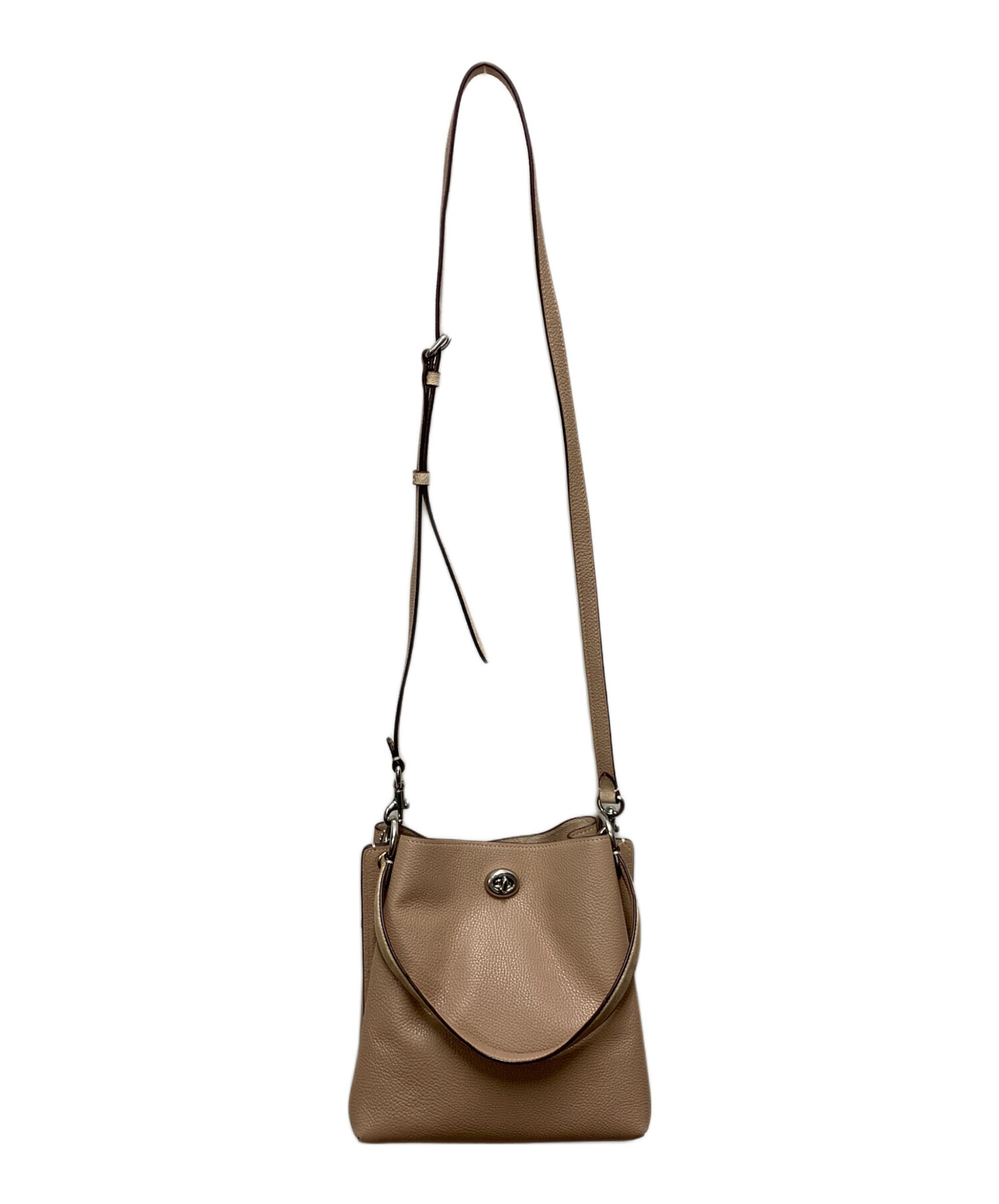 中古・古着通販】COACH (コーチ) 2WAYショルダーバッグ ベージュ