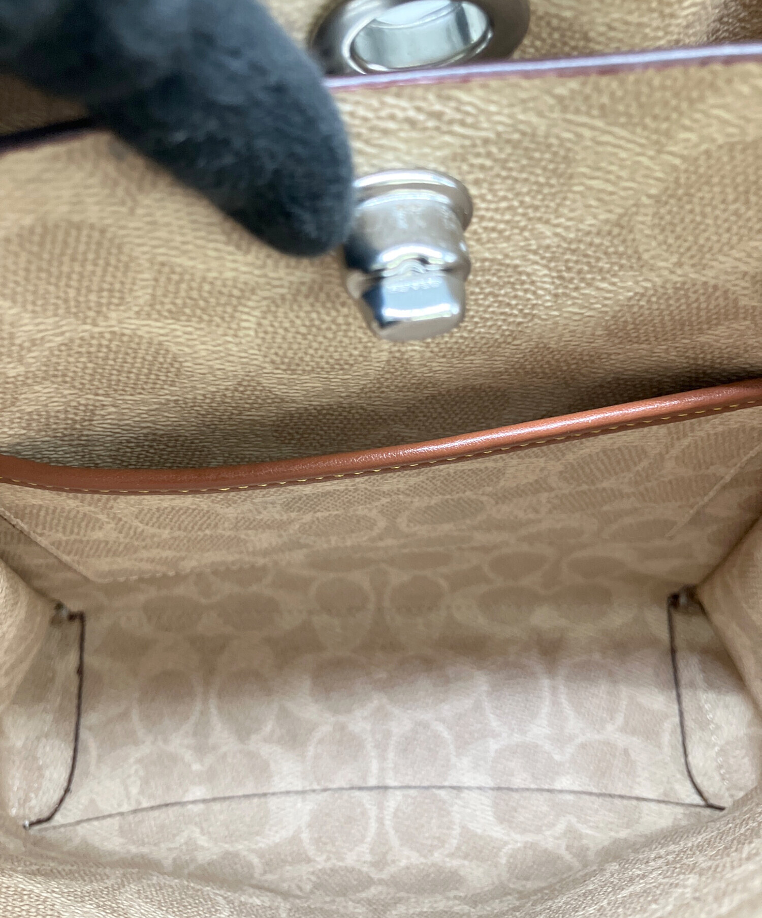 中古・古着通販】COACH (コーチ) 2WAYショルダーバッグ ベージュ