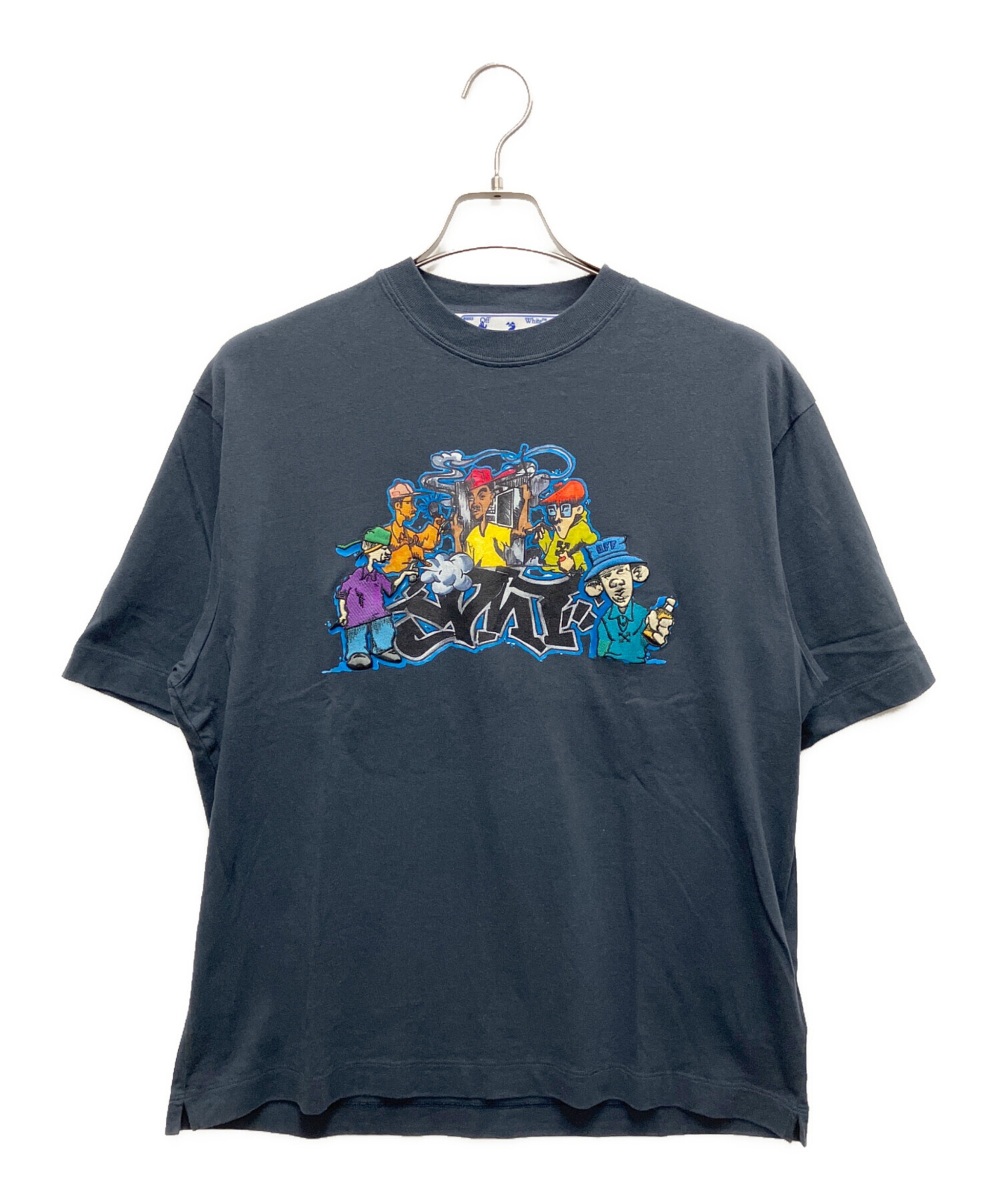◎ 小田様 確認用 ◎ 中古・古着通販】OFFWHITE (オフホワイト) 半袖カットソー ネイビー