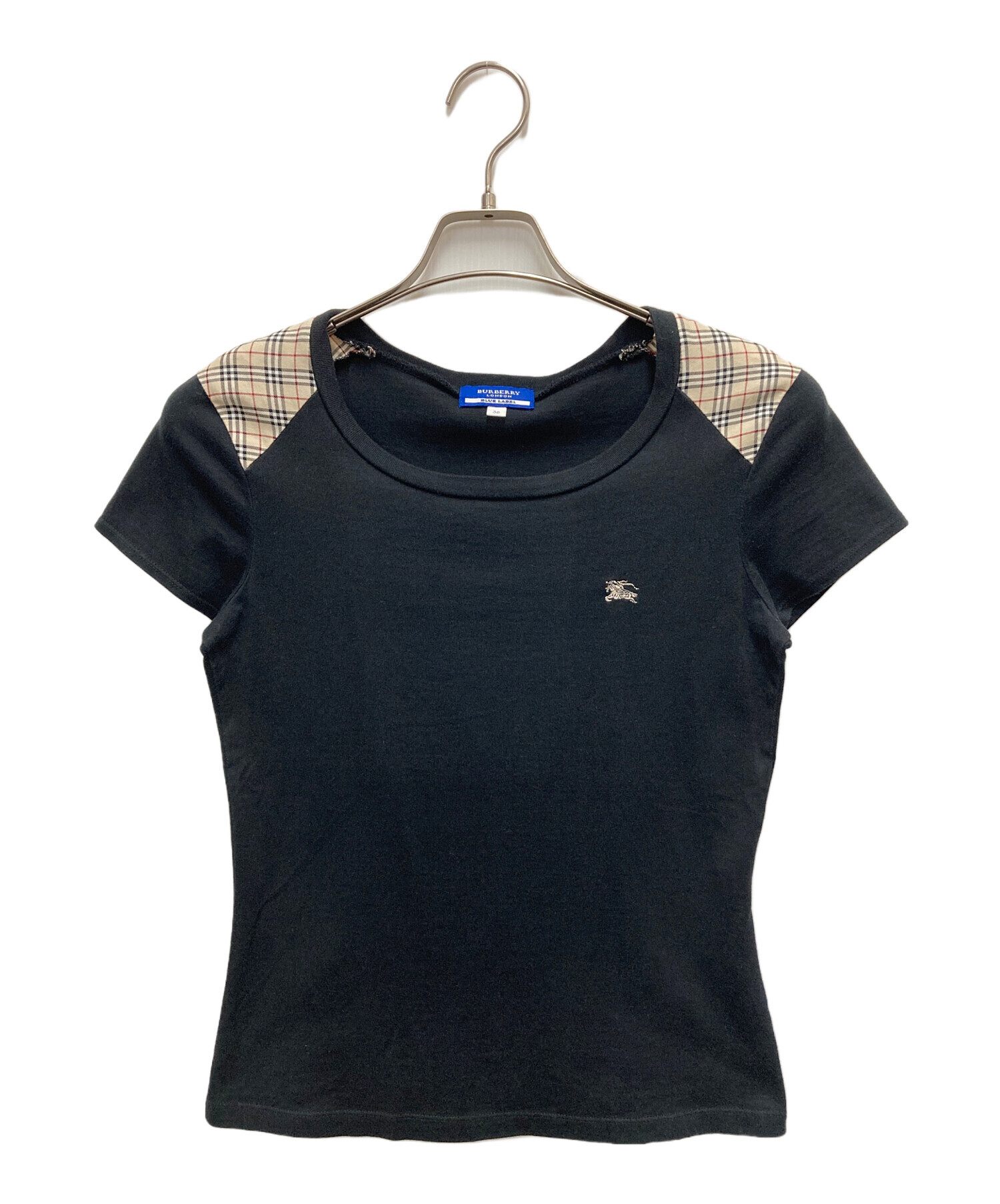 BURBERRY BLUE LABEL - BURBERRY BLUE LABEL 2wayカットソー オフショル 半袖 中古・古着通販】BURBERRY BLUE LABEL (バーバリー ブルー レーベル