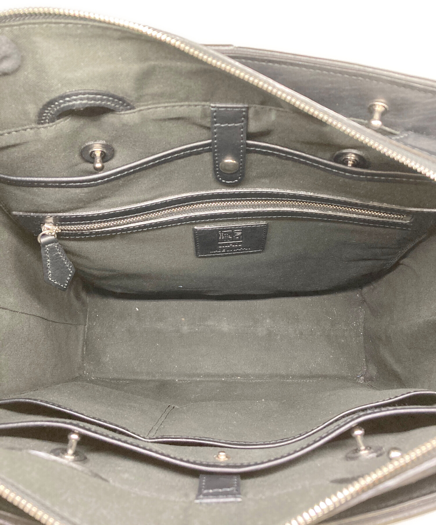 中古・古着通販】LIN-KU (リンク) レザートートバッグ 帝 ブラック