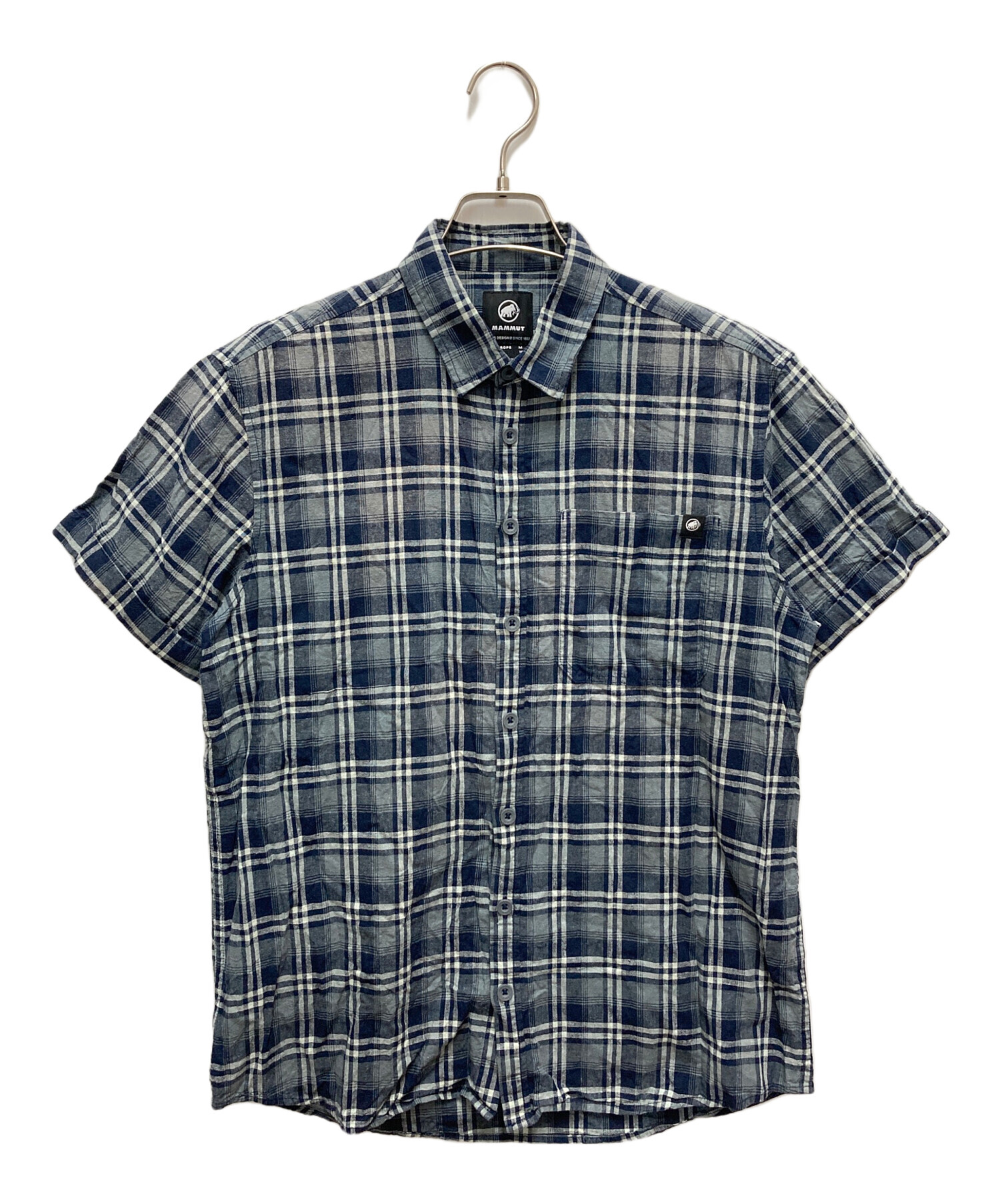 中古・古着通販】MAMMUT (マムート) 半袖シャツ ネイビー サイズ:SIZE