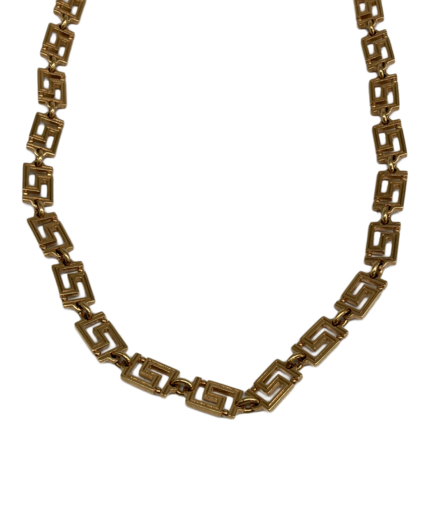 r*a様 VERSACE ヴェルサーチ ネックレス チェーン ゴールド×シルバー 中古・古着通販】VERSACE (ヴェルサーチ) チェーンネックレス ゴールド