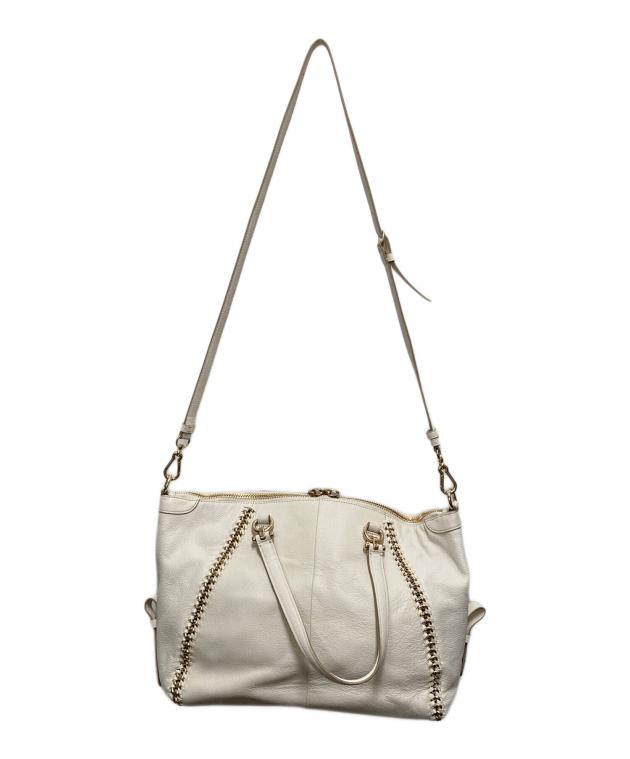 中古・古着通販】COACH (コーチ) 2WAYショルダーバッグ ホワイト