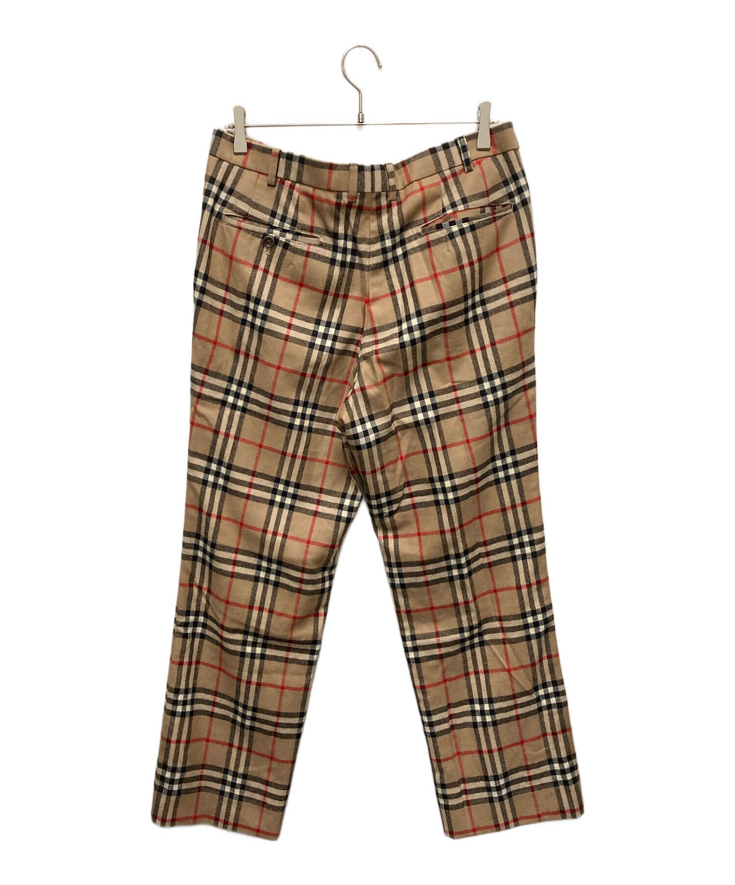 中古・古着通販】BURBERRY (バーバリー) ウールパンツ ノバチェック