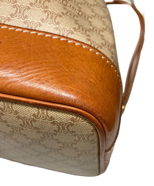 中古・古着通販】CELINE (セリーヌ) 巾着ショルダーバッグ ベージュ