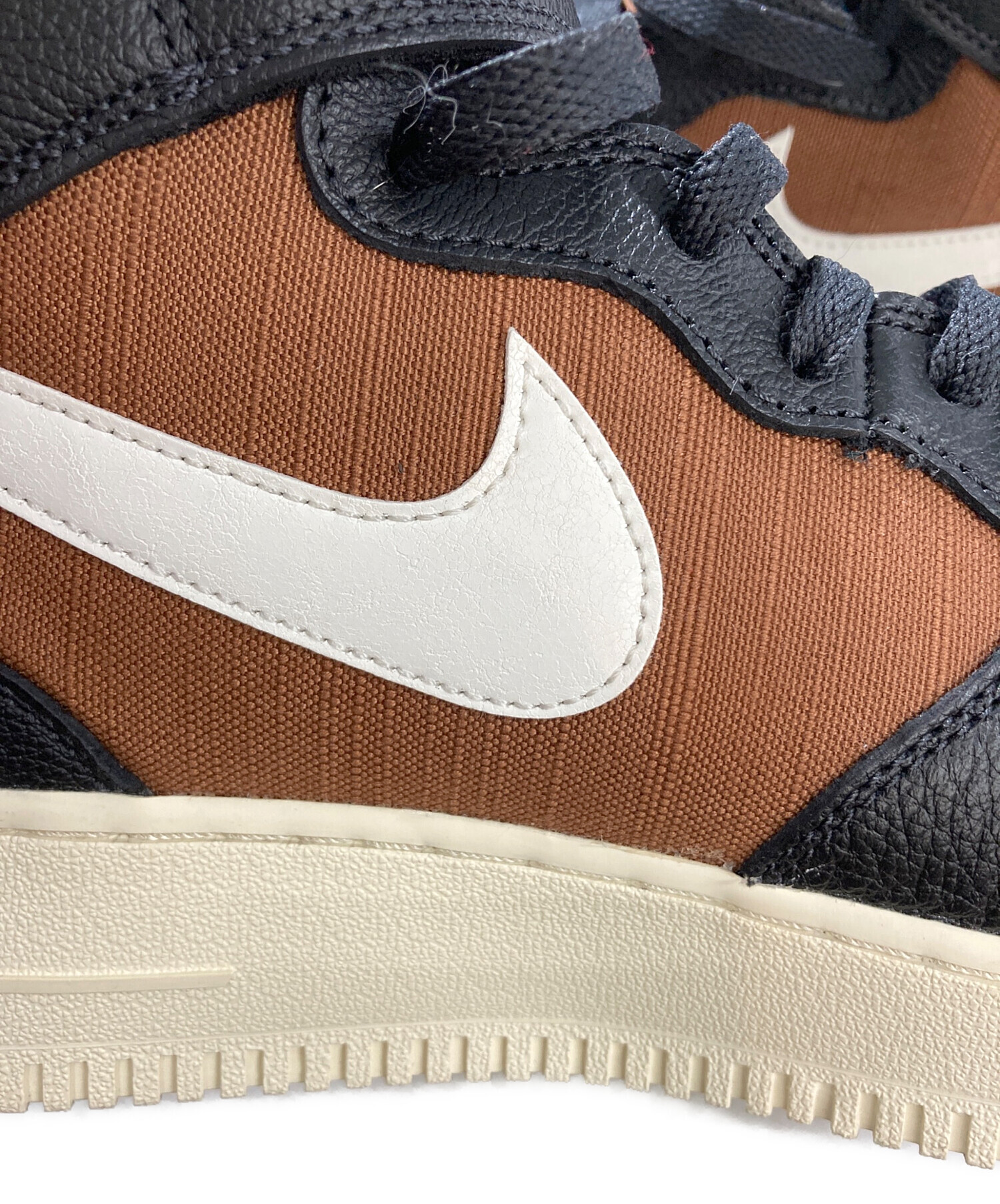 【未使用品】エアフォース 1 ナイキ　ブラウン 中古・古着通販】NIKE (ナイキ) ハイカットスニーカー AIR FORCE 1 MID