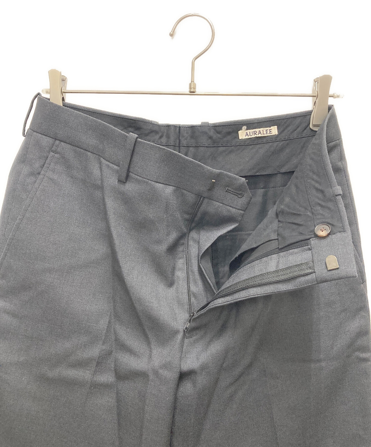 中古・古着通販】AURALEE (オーラリー) ウールスラックス グレー