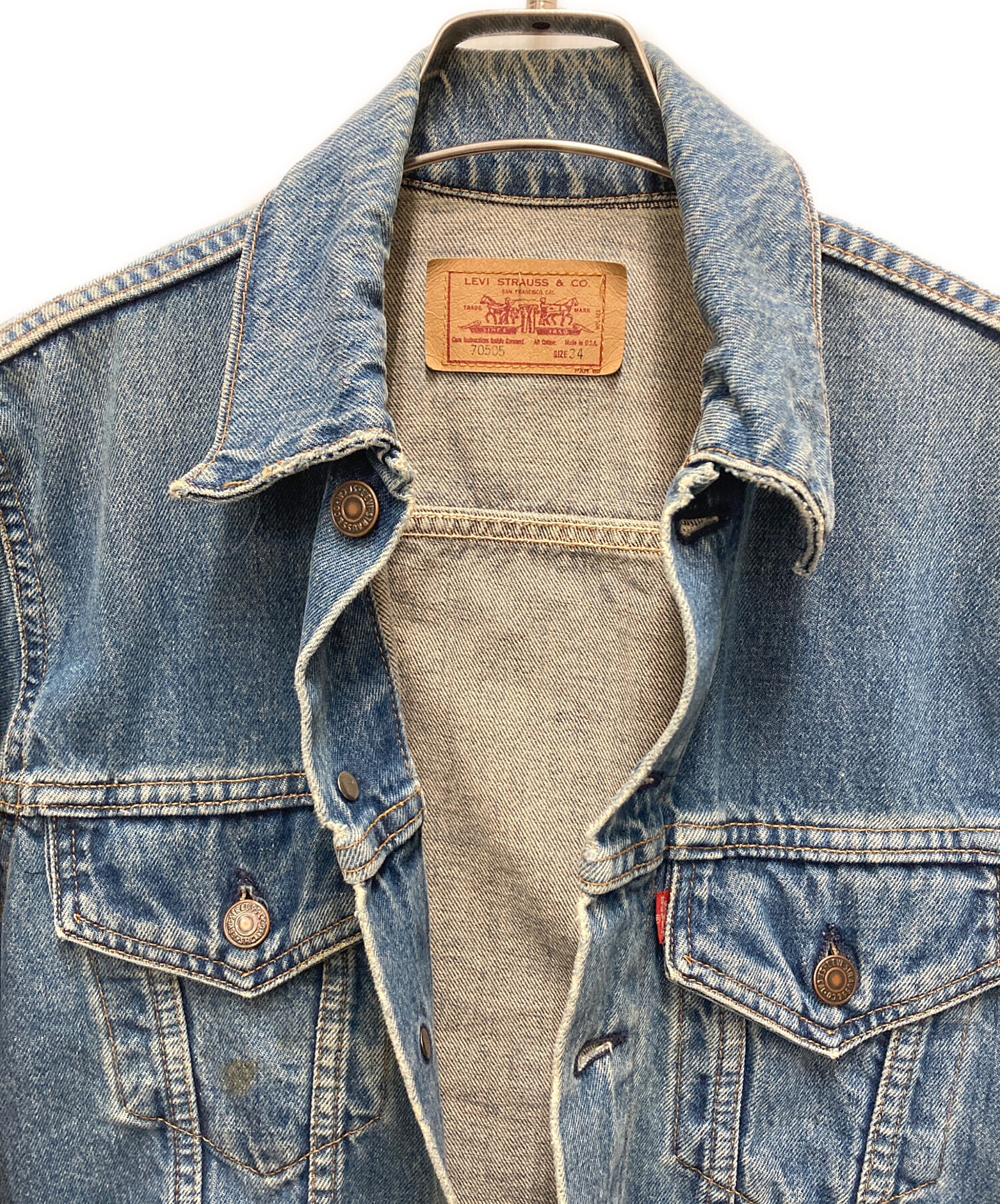 F*u様 リーバイスデニムジャケット　70505 90s アメ製 中古・古着通販】LEVI'S (リーバイス) デニムジャケット 90s USA製