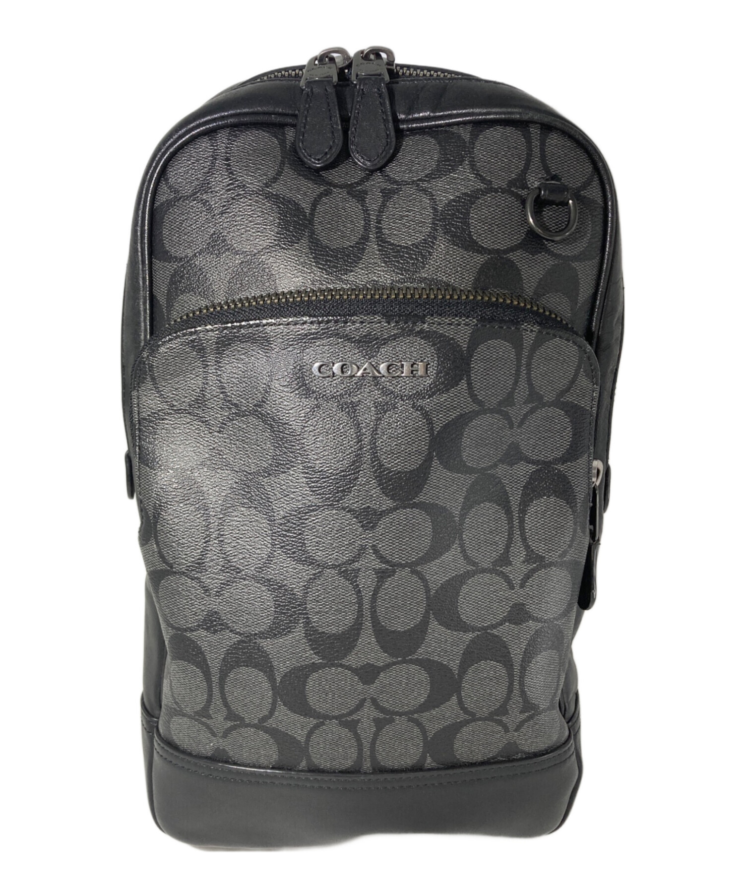 中古・古着通販】COACH (コーチ) ワンショルダーバッグ グレー