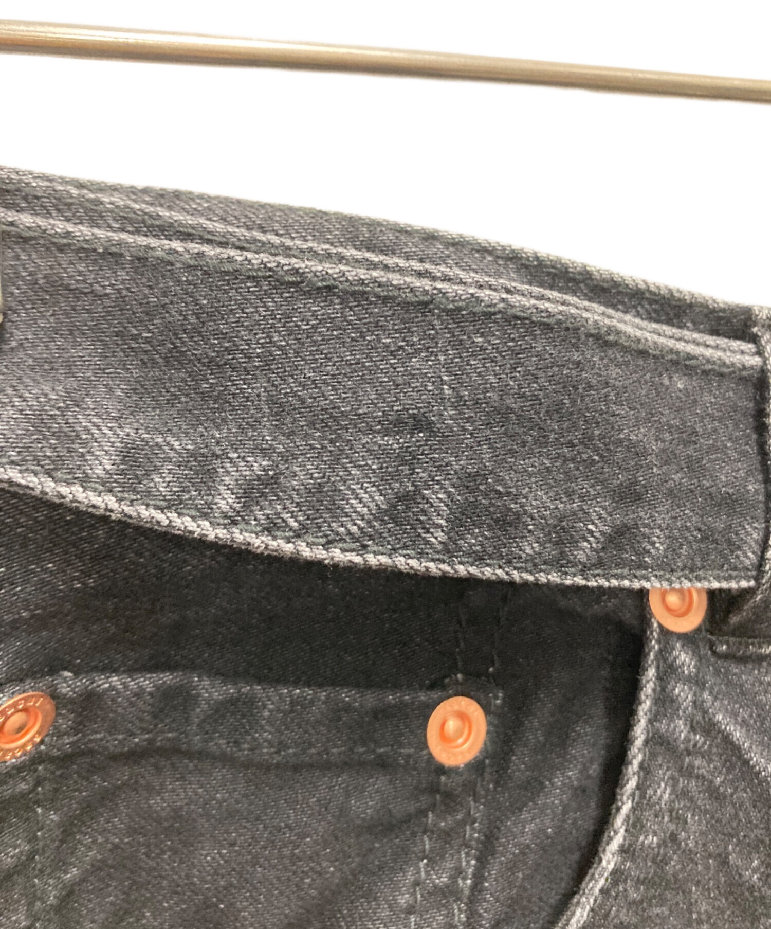 中古・古着通販】sacai (サカイ) デニムスカート ブラック サイズ:SIZE