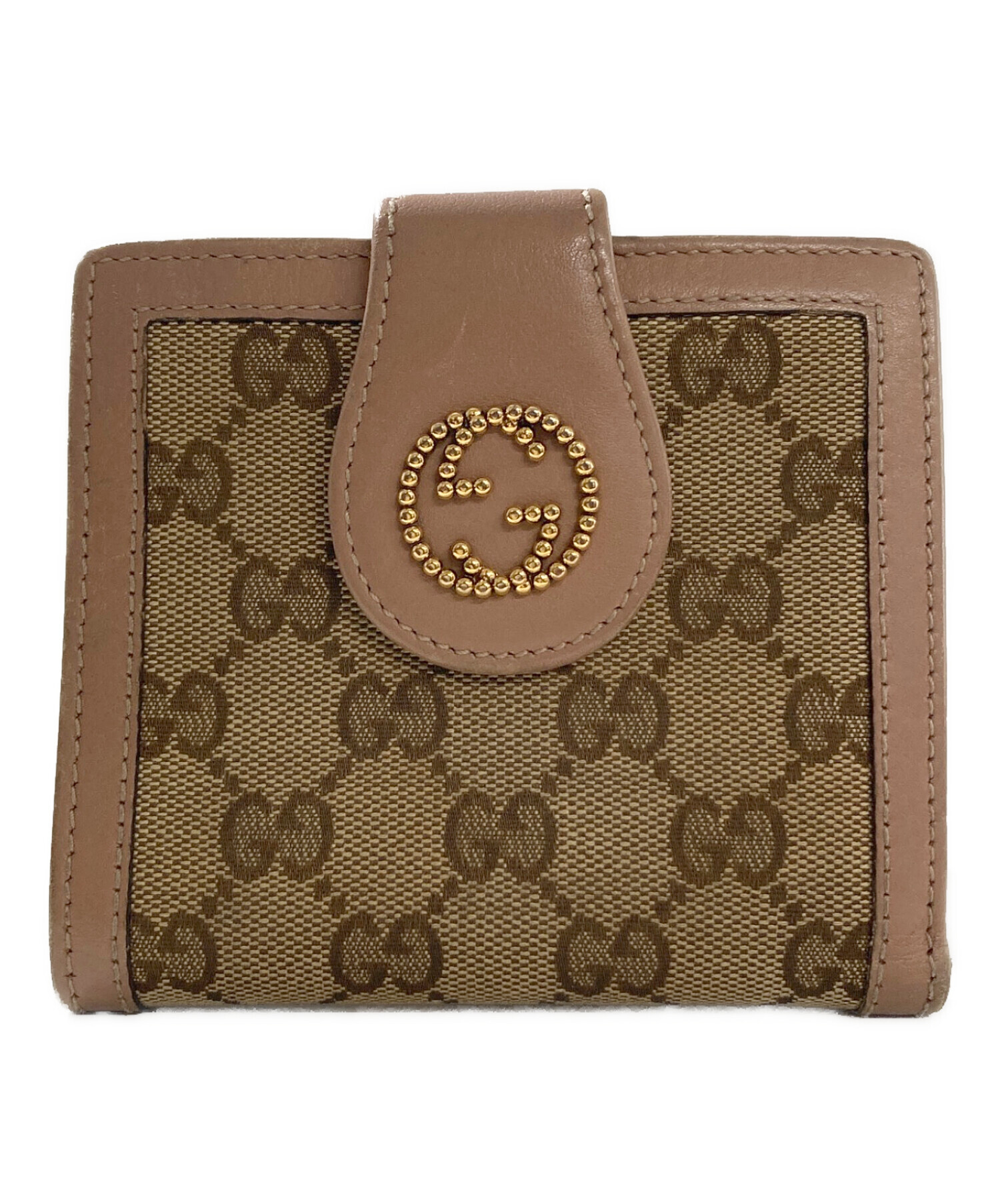 中古・古着通販】GUCCI (グッチ) 2つ折り財布 GGキャンバス｜ブランド