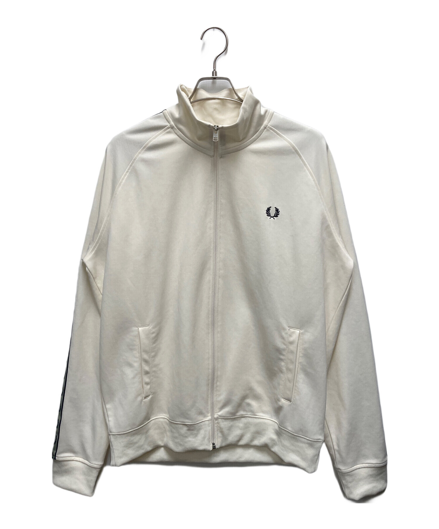 【美品】FRED PERRY トラックジャケット ベージュ XL 中古・古着通販】FRED PERRY (フレッドペリー) トラックジャケット