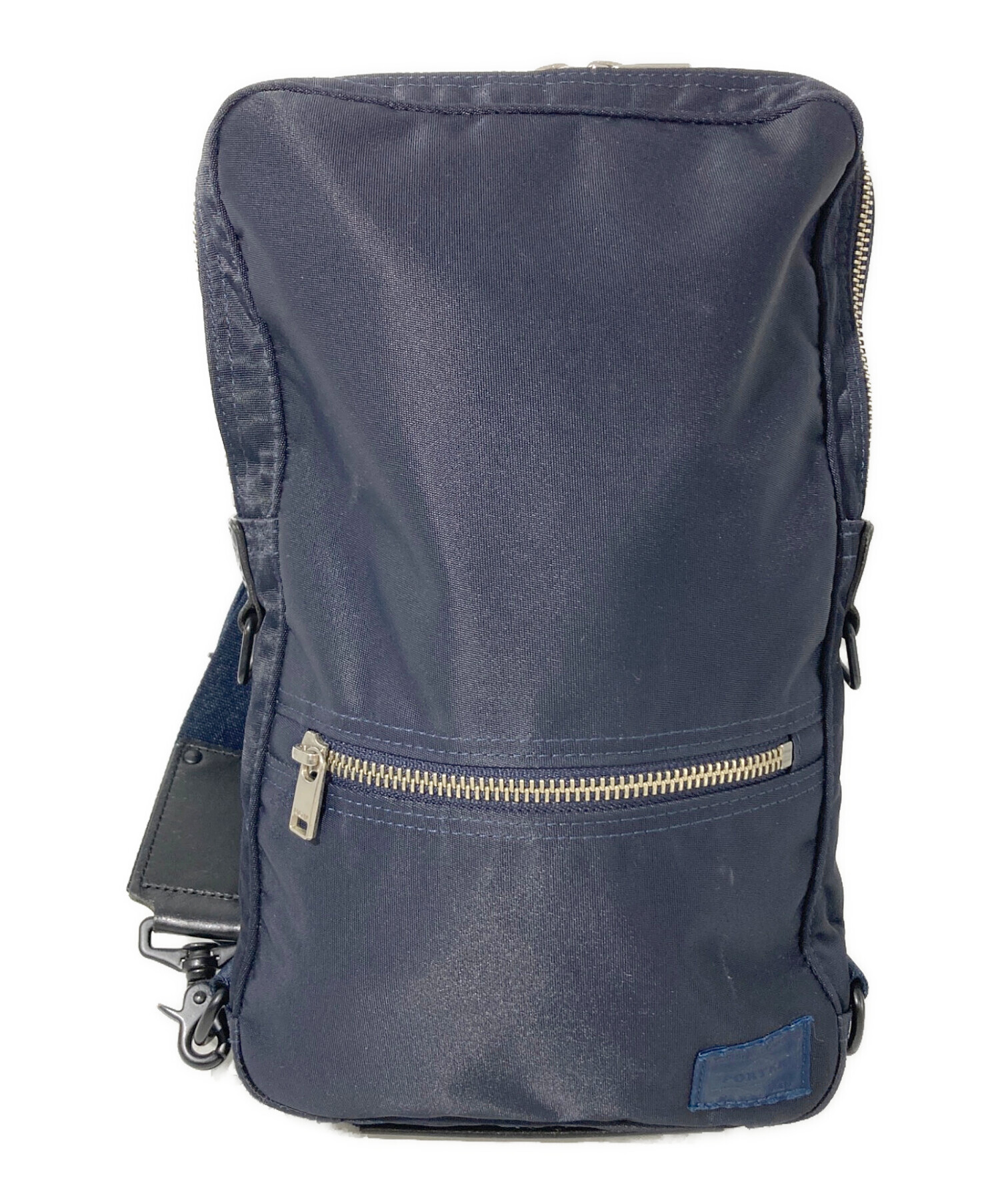 ポーター リフト スリングショルダーバッグ ネイビー 中古・古着通販】PORTER (ポーター) スリングショルダーバッグ リフト