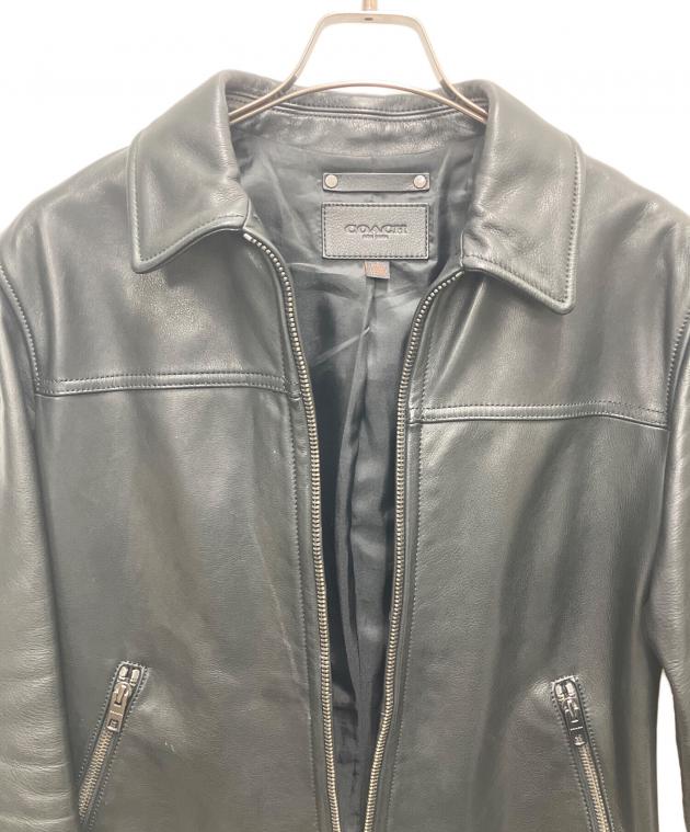 中古・古着通販】COACH (コーチ) シングルライダースジャケット F85841